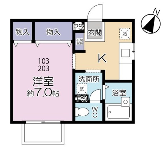 コンフォートAの間取り
