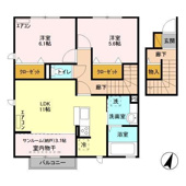 流山市東初石１丁目のアパートの画像