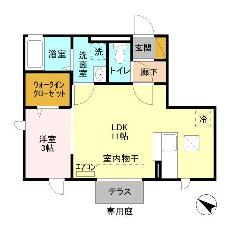 流山市南流山２丁目のアパートの間取り