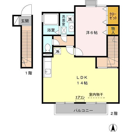 流山市駒木のアパート