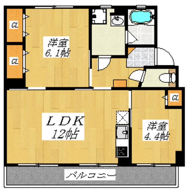 フレシア駒込の間取り|2LDKのお部屋です！