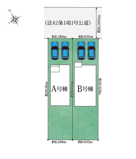 【区画図】 | 東海市東海町2丁目B号棟【仲介手数料0円】