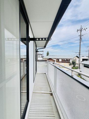 前橋市北代田町のバルコニー|横長のバルコニー