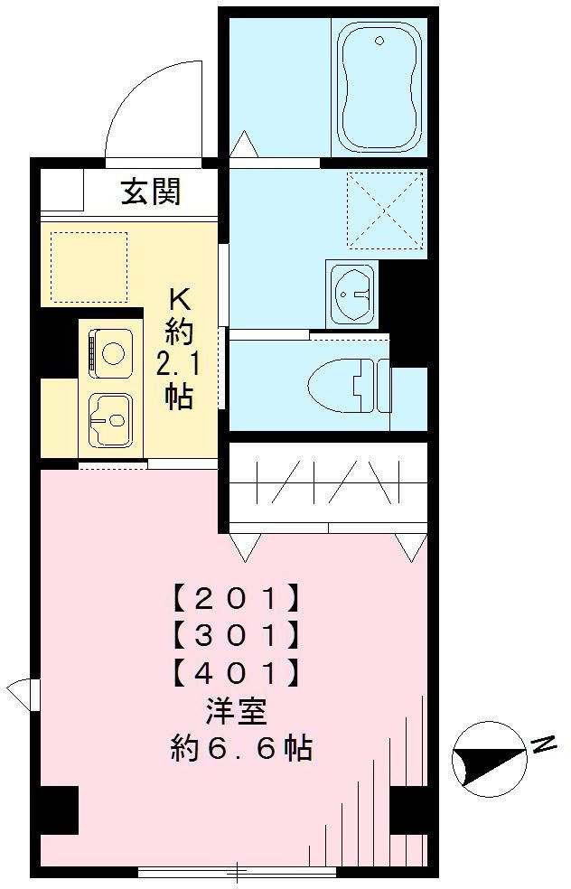 プラム二長町の間取り