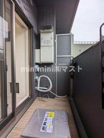 プレサンス福島吉野ミナージのバルコニー