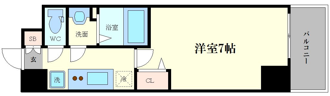プレサンス福島吉野ミナージの間取り