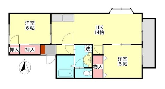 サンモールKの間取り