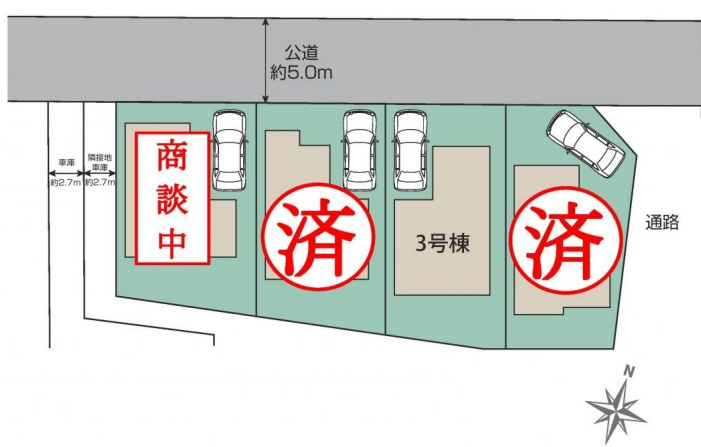 東久留米市南沢ひばりヶ丘　全4棟　3号棟