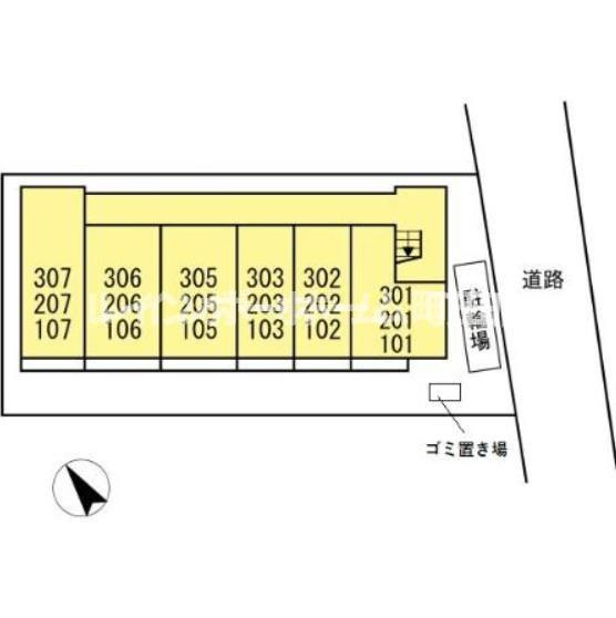 ボン　マロン※初期費用分割あと払いサービス利用可能物件の区画図