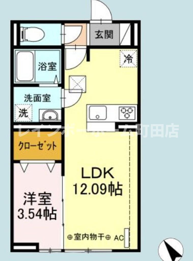 ボン　マロン※初期費用分割あと払いサービス利用可能物件の間取り