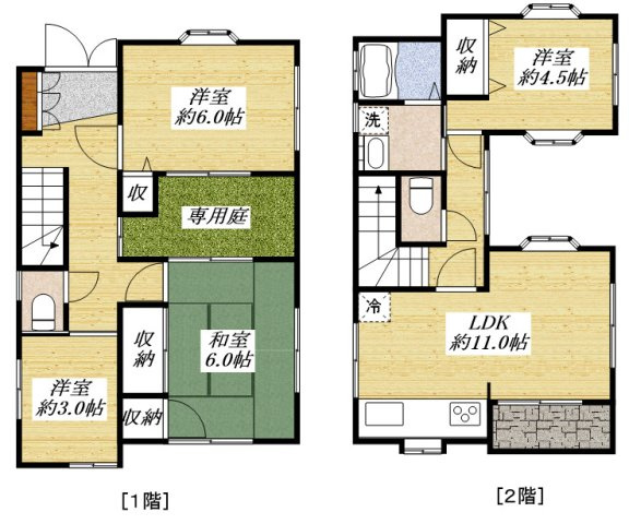 【間取り】 | 立川市西砂町4丁目戸建
