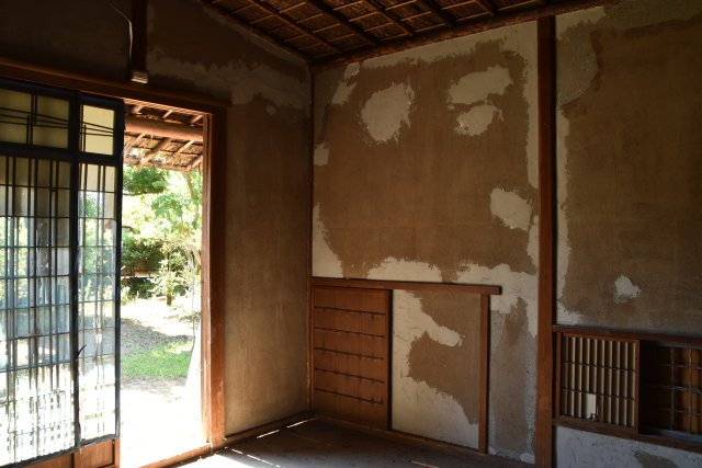 国指定登録有形文化財 「旧松原家住宅」の内装|お茶室がありました