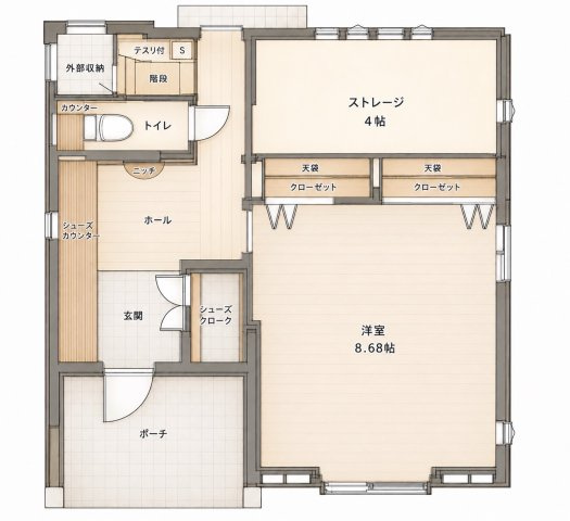 西蟹屋2丁目　一戸建ての間取り