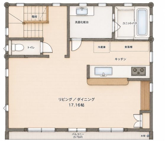 西蟹屋2丁目　一戸建ての間取り