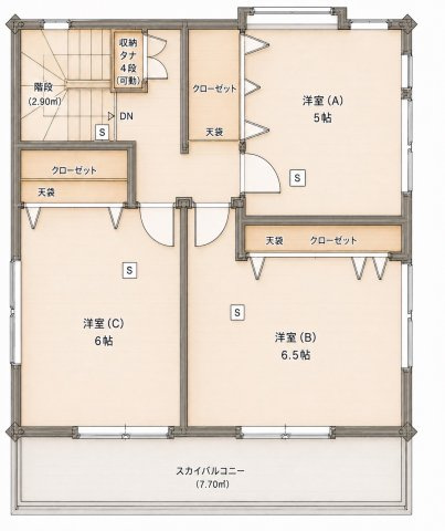 西蟹屋2丁目　一戸建ての間取り