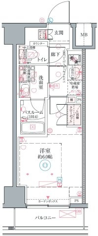 クレヴィスタ横浜関内Ⅱの間取り