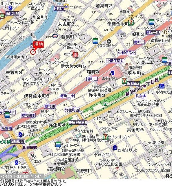 ベスト伊勢佐木町の地図
