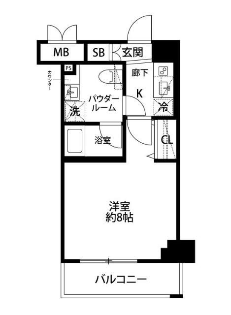 ＡＲＴＥＳＳＩＭＯ　ＢＡＴＥＲの間取り|間取りです。