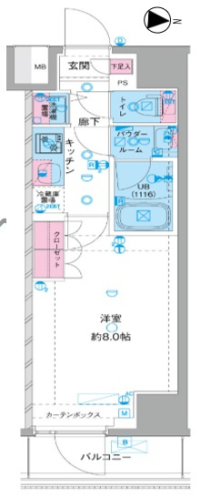 GENOVIA鷺ノ宮skygardenの間取り