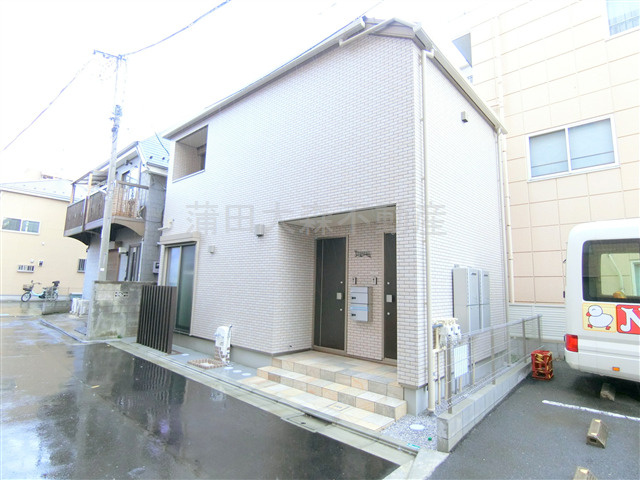 PARFAIT(パルフェ)の外観|2023年3月築　軽量鉄骨造地上2階建て総戸数2戸
東京都大田区多摩川2丁目　東急多摩川線矢口渡駅4分

