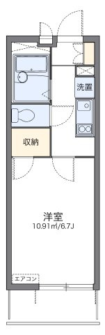 レオパレス白金の間取り