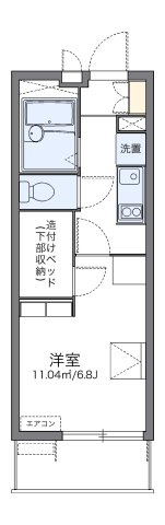 レオパレスＥｍｕｋａｅの間取り