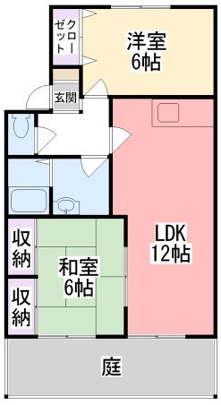 エステート宗崎Ⅱの間取り