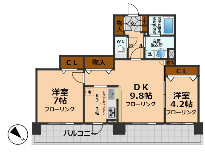 【間取り】 | グランピラー高井戸