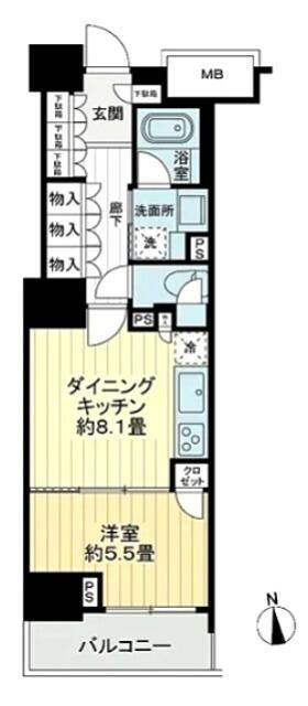 パークハウス文京関口の間取り