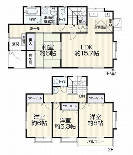 綾瀬市蓼川1丁目　中古一戸建ての間取り|綾瀬市蓼川1丁目　中古一戸建て