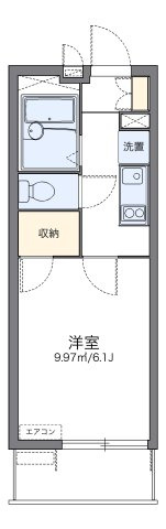 レオパレスホワイトヒルズ西生田の間取り