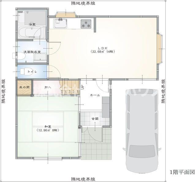 曽谷３丁目貸家の間取り