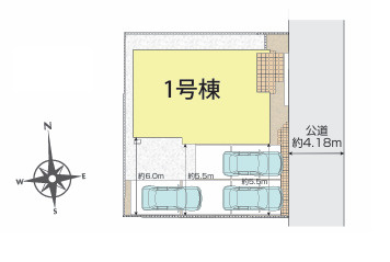藤沢市遠藤2期　新築戸建　全１棟の区画図
