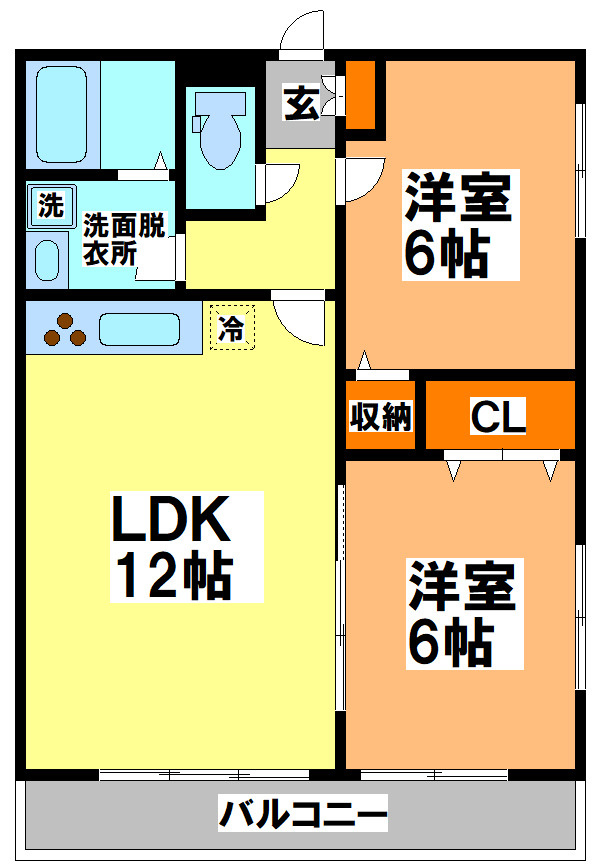 三鷹市下連雀６丁目の賃貸マンションの間取り
