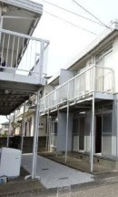 斉藤アパートAのエントランス