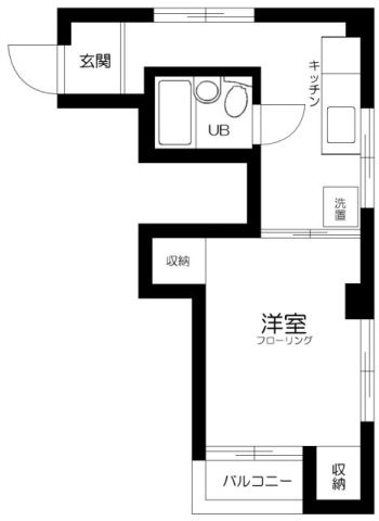 五光ビルの間取り|間取りです。