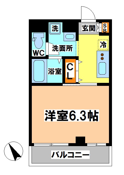 三鷹市牟礼６丁目の賃貸マンションの間取り