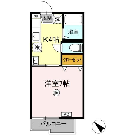 フェリシアKの間取り