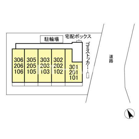 シャンブルKの区画図