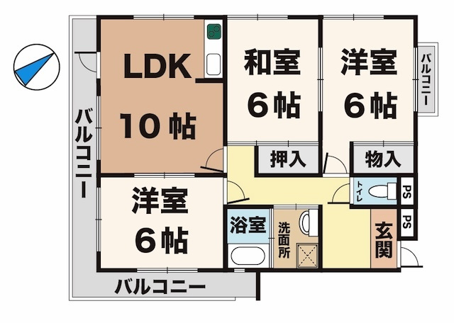 レジデンスエイトの間取り|☆神戸市垂水区　レジデンスエイト☆