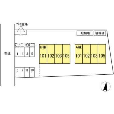 【区画図】 | ＣＲＡＤＬＥ　A棟