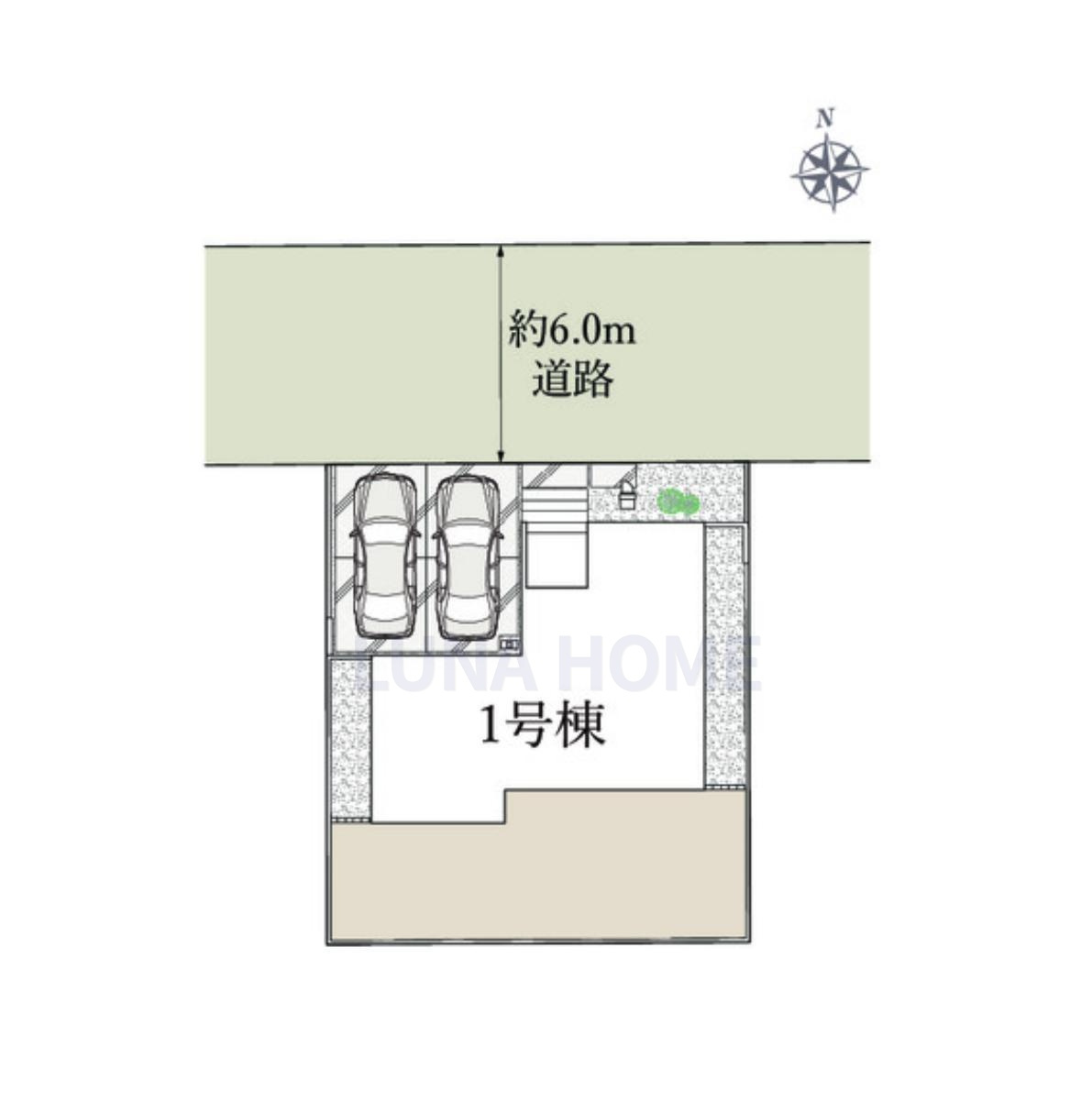 牛久市南7丁目1期　新築戸建の区画図