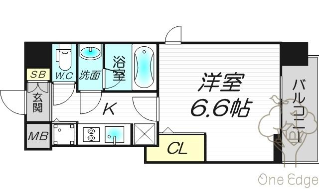 アクアプレイス梅田Ⅲの間取り