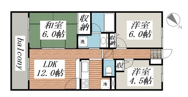 【間取り】 | コスモ拝島