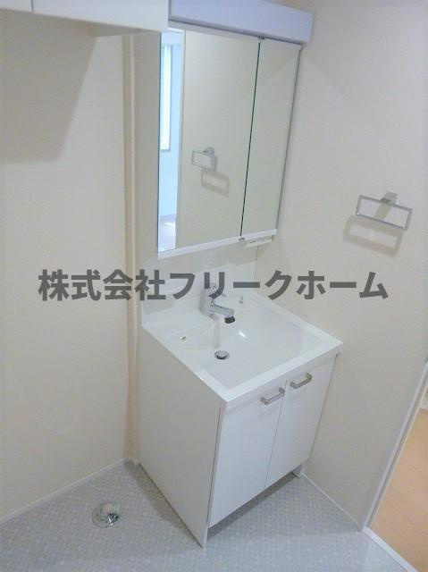 杉並区久我山３丁目のアパートの洗面所|洗面所