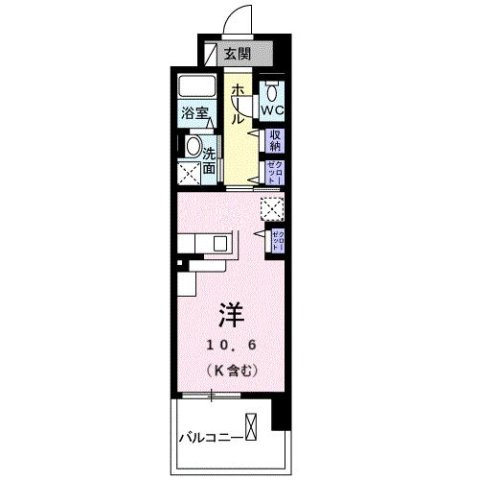 【間取り】 | 今治セレンディップビル | １Rのお部屋です
