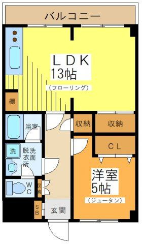 赤堤山渓ハイツの間取り