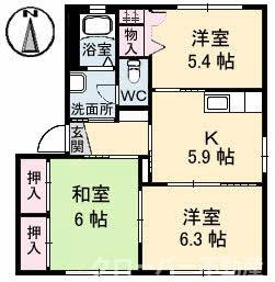 ドリームハイツKEN 3棟の間取り