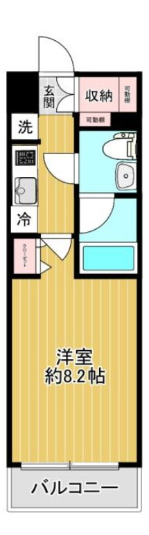 川崎市多摩区生田６丁目の賃貸マンションの間取り