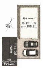狭山市水野　新築分譲　西武新宿線『入曽駅』徒歩11分　【南小学区】の区画図